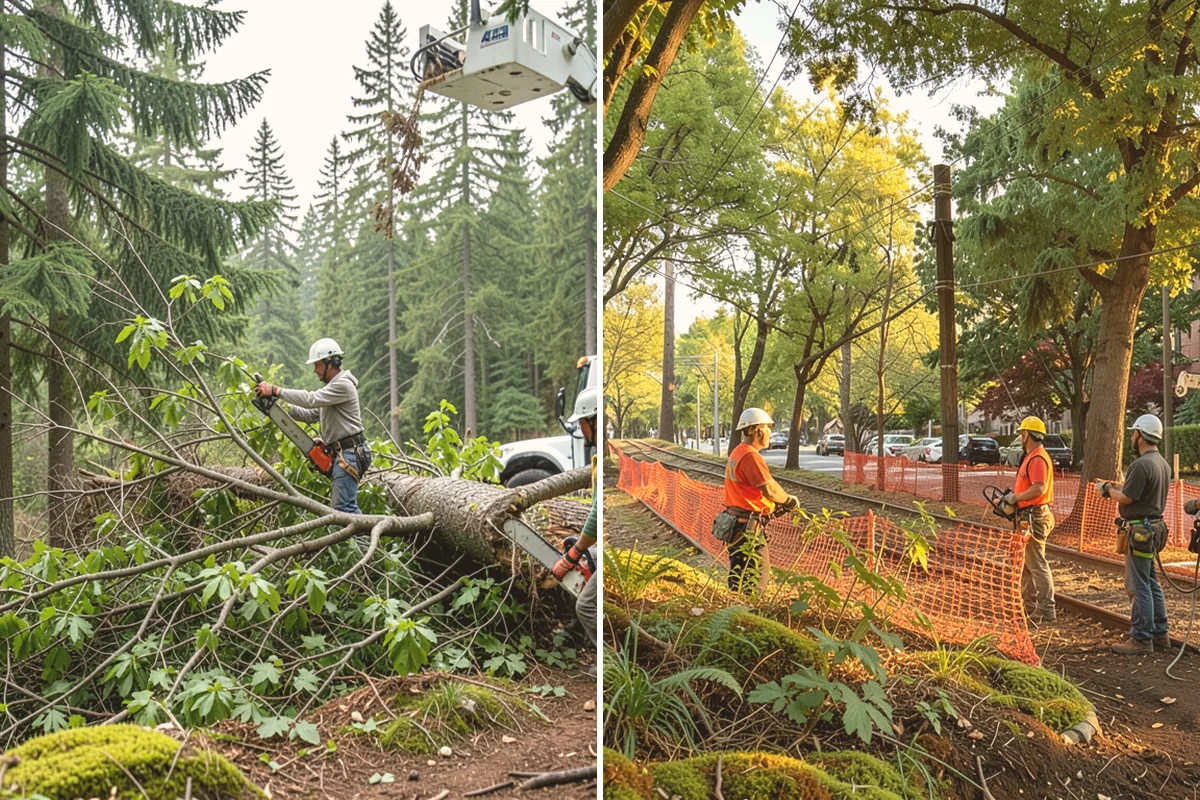 Log hauling in Index, Snohomish County, WA - Sort material by type and size