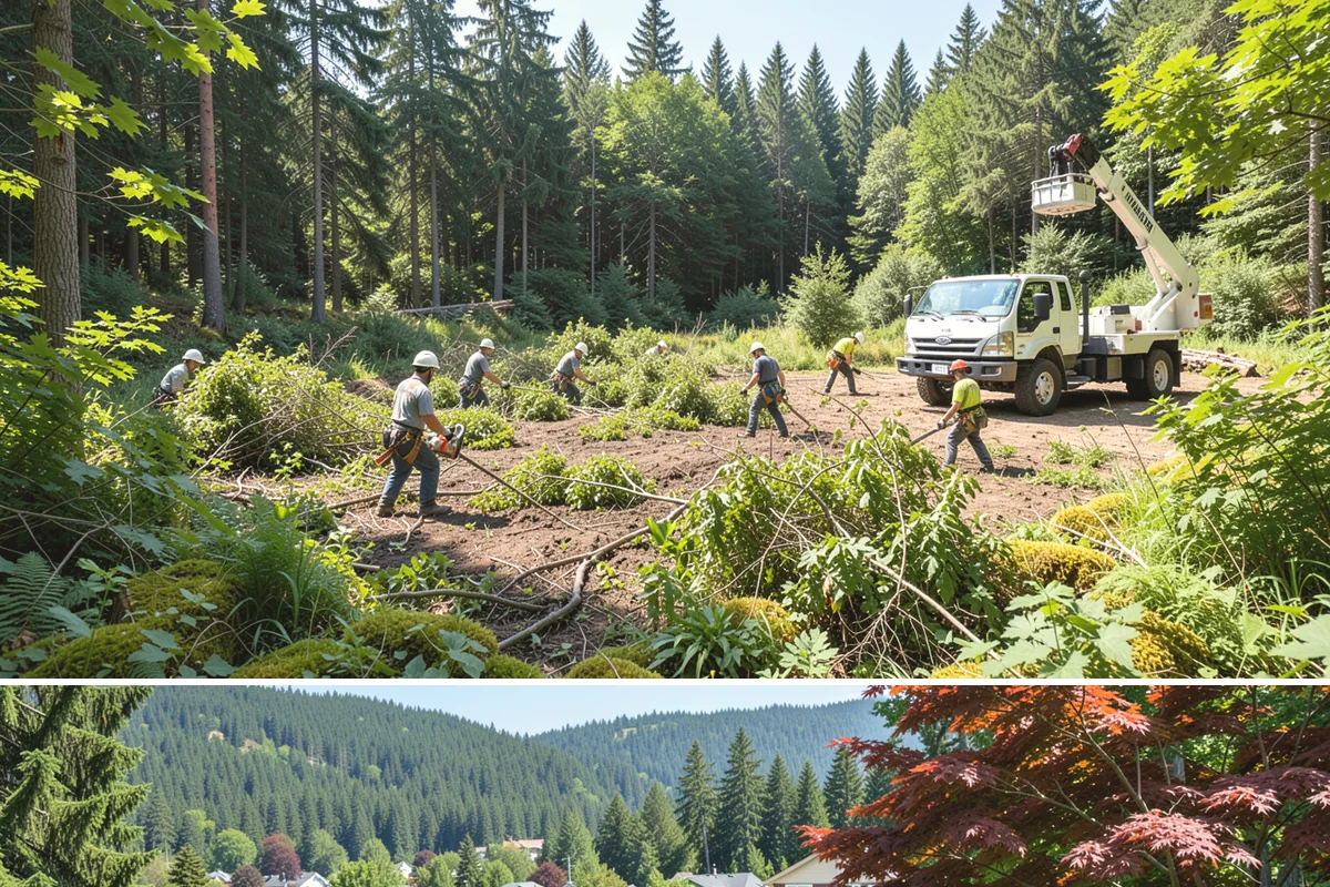 Log hauling in Index, Snohomish County, WA - Service timing depends on seasonal moisture levels that impact wood drying rates for milling or chipping, with operations adapted...