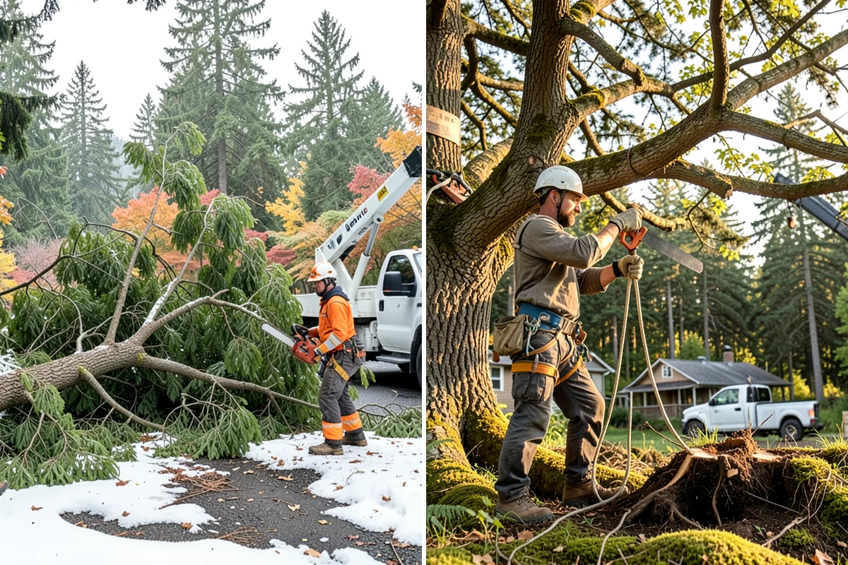 Log hauling in Kenmore, King County, WA - Sort material by type and size