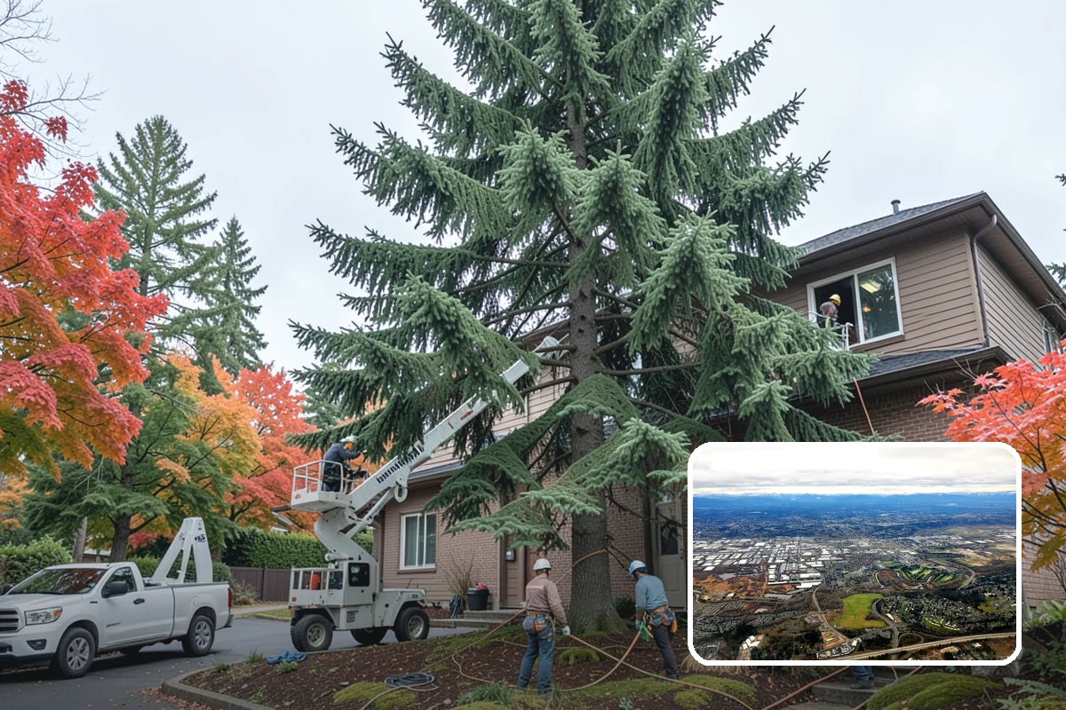 Log hauling in Kent, King County, WA - Turns removed wood and debris into usable products