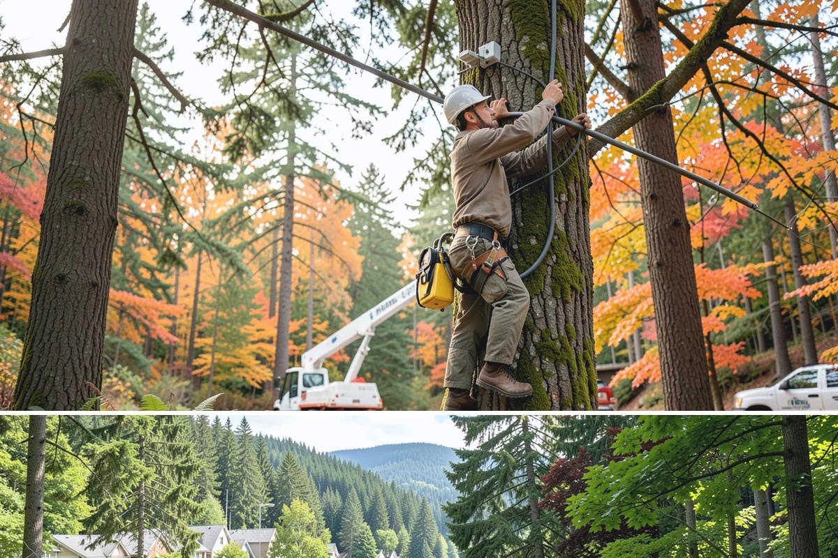 Log hauling in Lake Forest Park, King County, WA - Service timing depends on seasonal moisture levels that impact wood drying rates for milling or chipping, with operations adapted...
