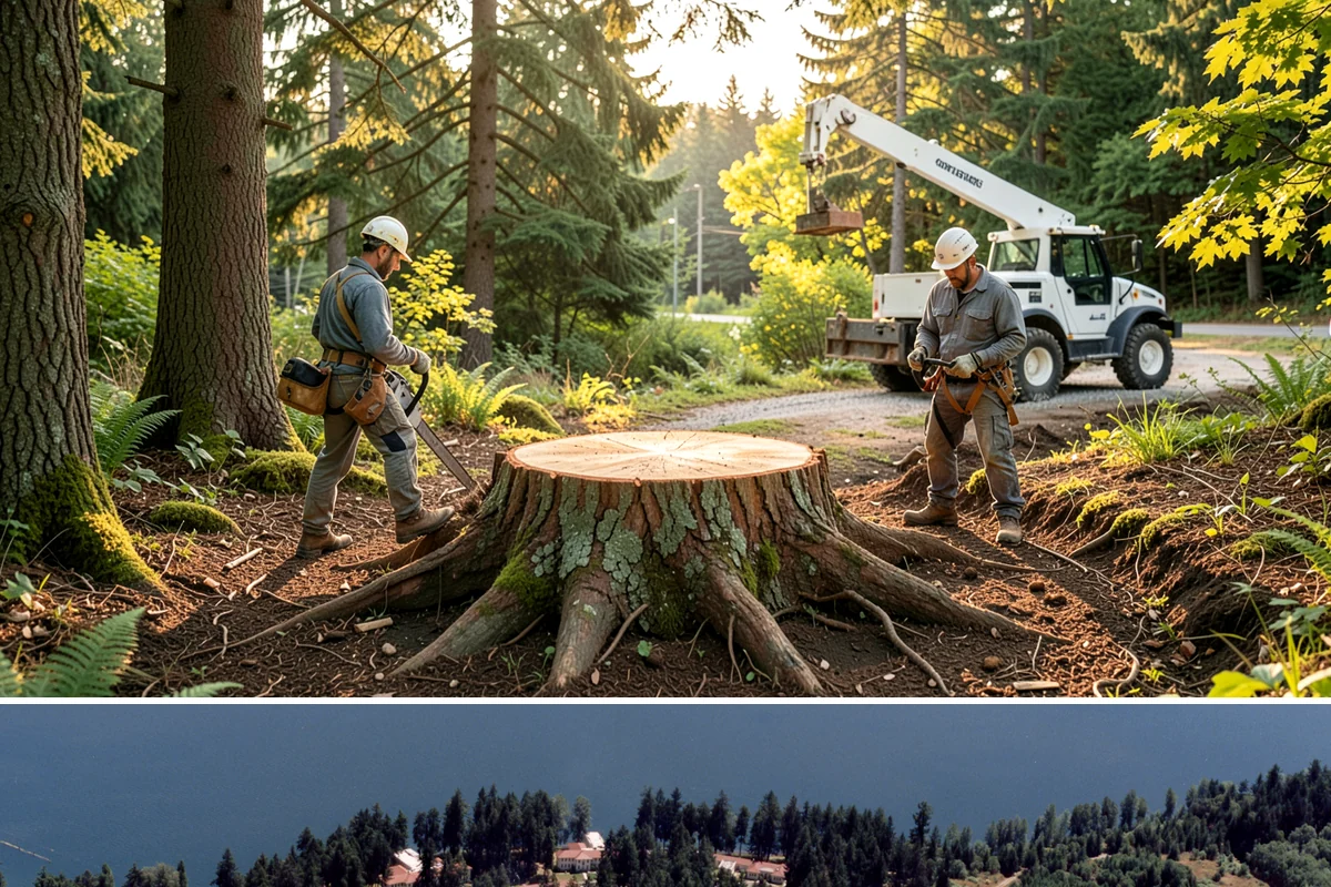 Log hauling in Lakewood, Pierce County, WA - Service timing depends on seasonal moisture levels that impact wood drying rates for milling or chipping, with operations adapted...