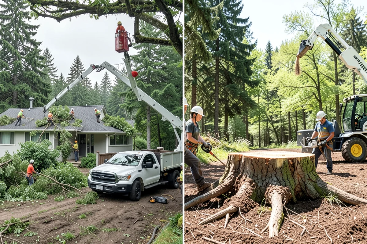 Log hauling in Lyman, Skagit County, WA - Sort material by type and size