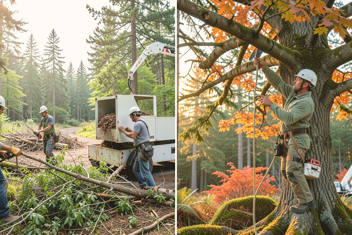 Log hauling in Lynnwood, Snohomish County, WA - Sort material by type and size