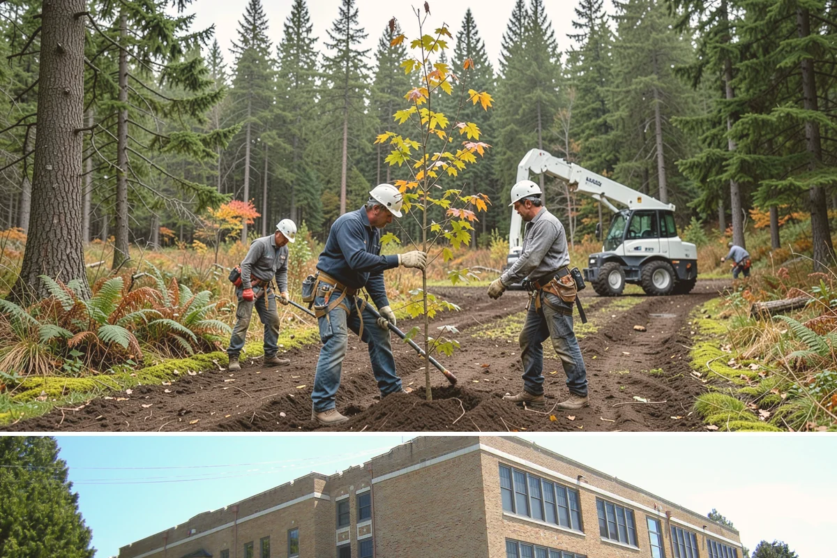 Log hauling in Maple Valley, King County, WA - Service timing depends on seasonal moisture levels that impact wood drying rates for milling or chipping, with operations adapted...