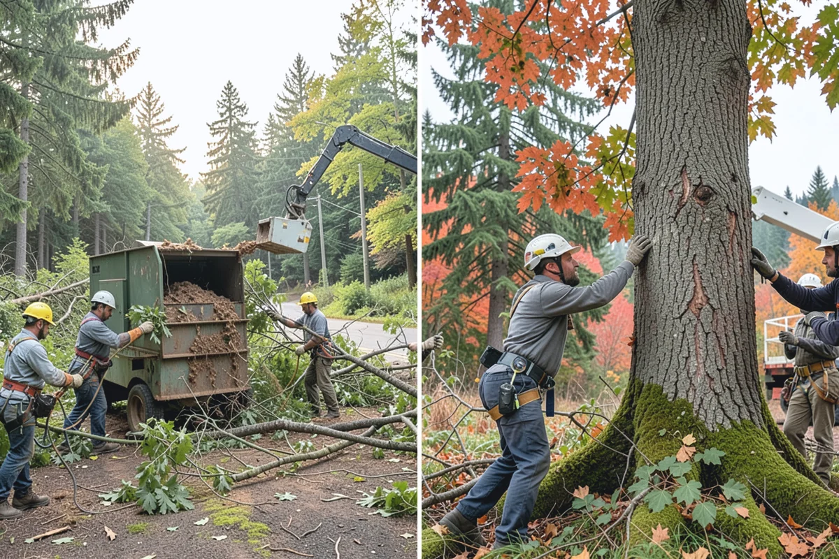 Log hauling in Medina, King County, WA - Sort material by type and size
