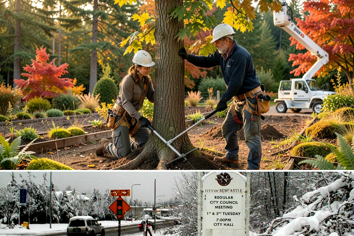 Log hauling in Newcastle, King County, WA - Service timing depends on seasonal moisture levels that impact wood drying rates for milling or chipping, with operations adapted...