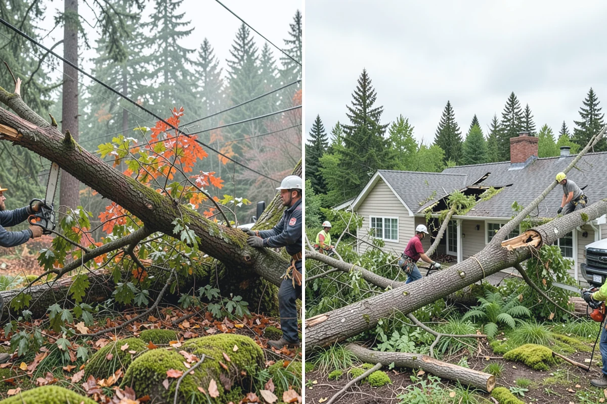 Log hauling in Roy, Pierce County, WA - Sort material by type and size