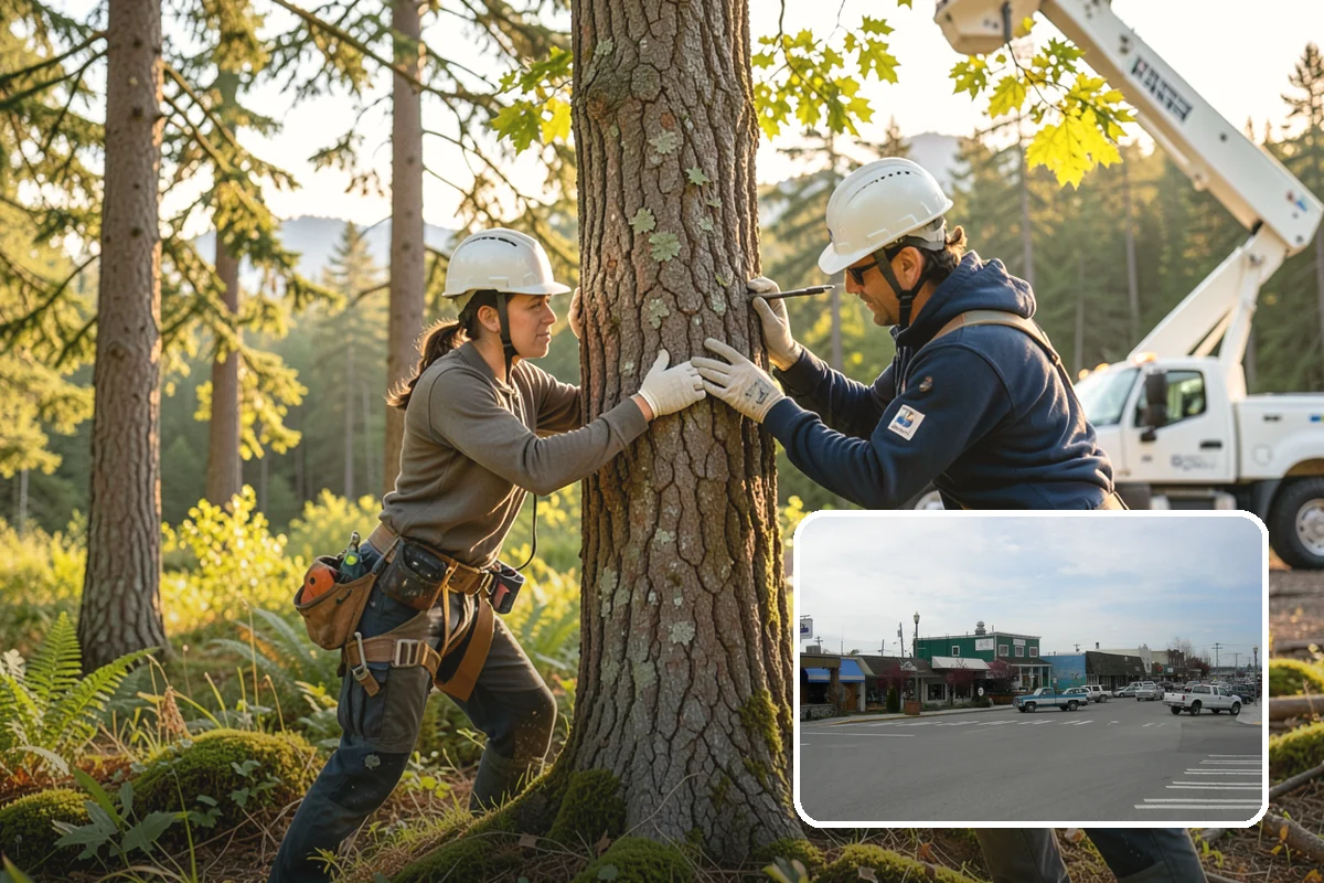 Log hauling in Stanwood, Snohomish County, WA - Turns removed wood and debris into usable products