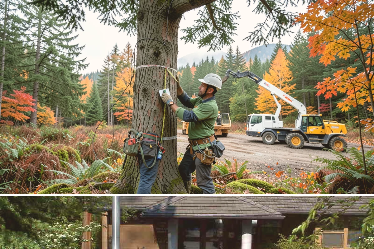 Log hauling in Yarrow Point, King County, WA - Service timing depends on seasonal moisture levels that impact wood drying rates for milling or chipping, with operations adapted...