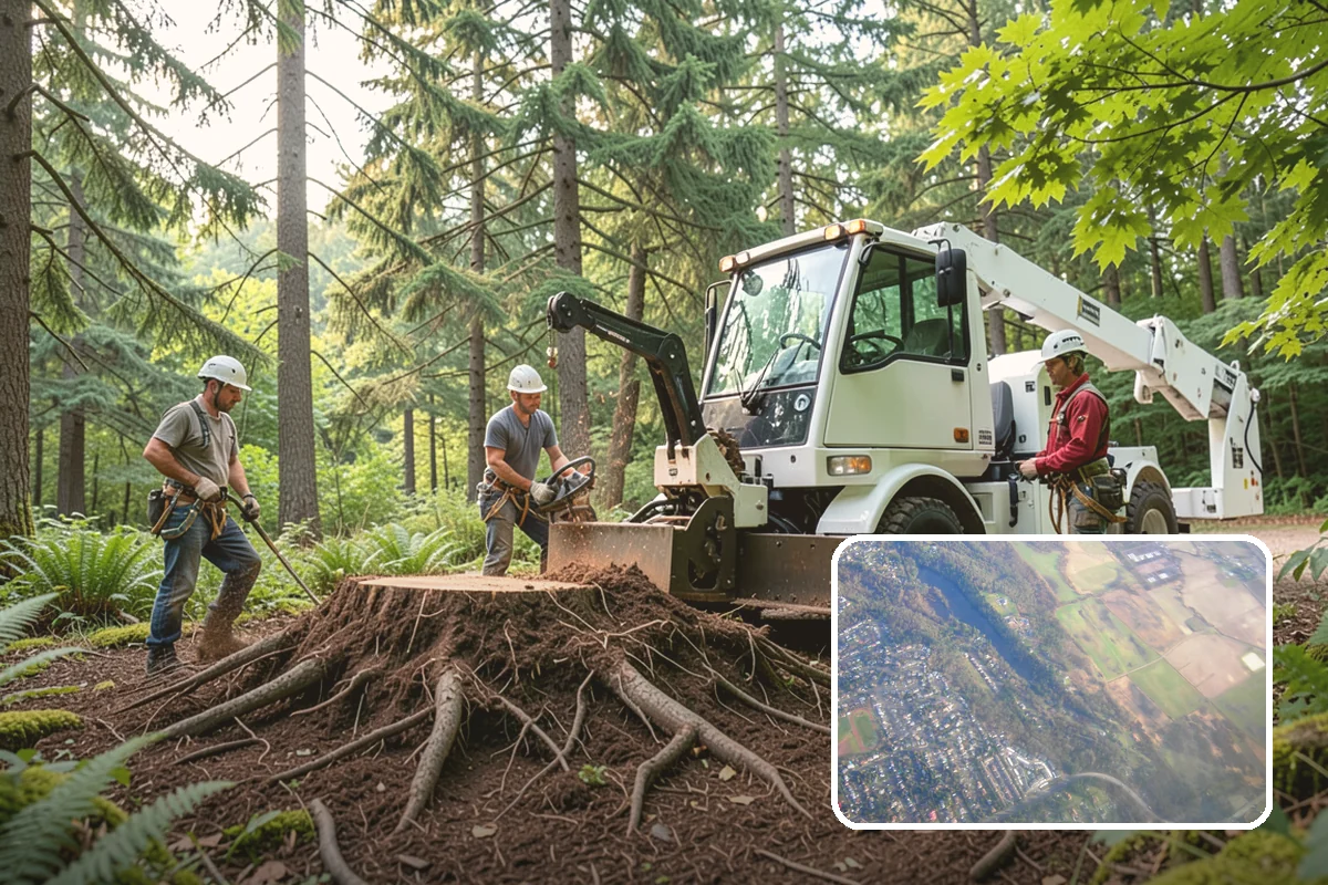 Lot clearing in Algona, King County, WA - Improves access and usability of a site