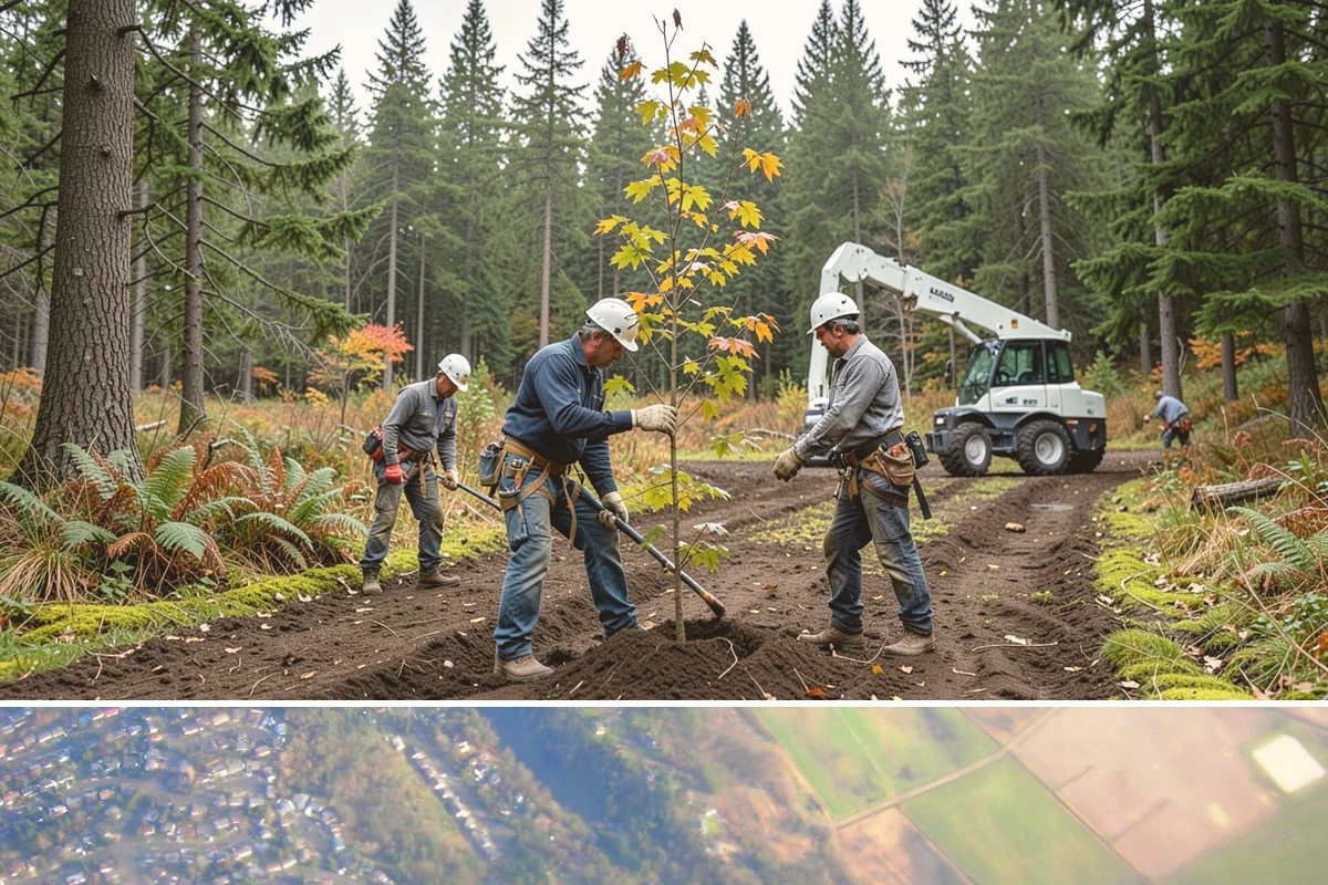 Lot clearing in Algona, King County, WA - Work can generally proceed year-round in Puget Sound weather but may face delays from invasive species regrowth cycles or...