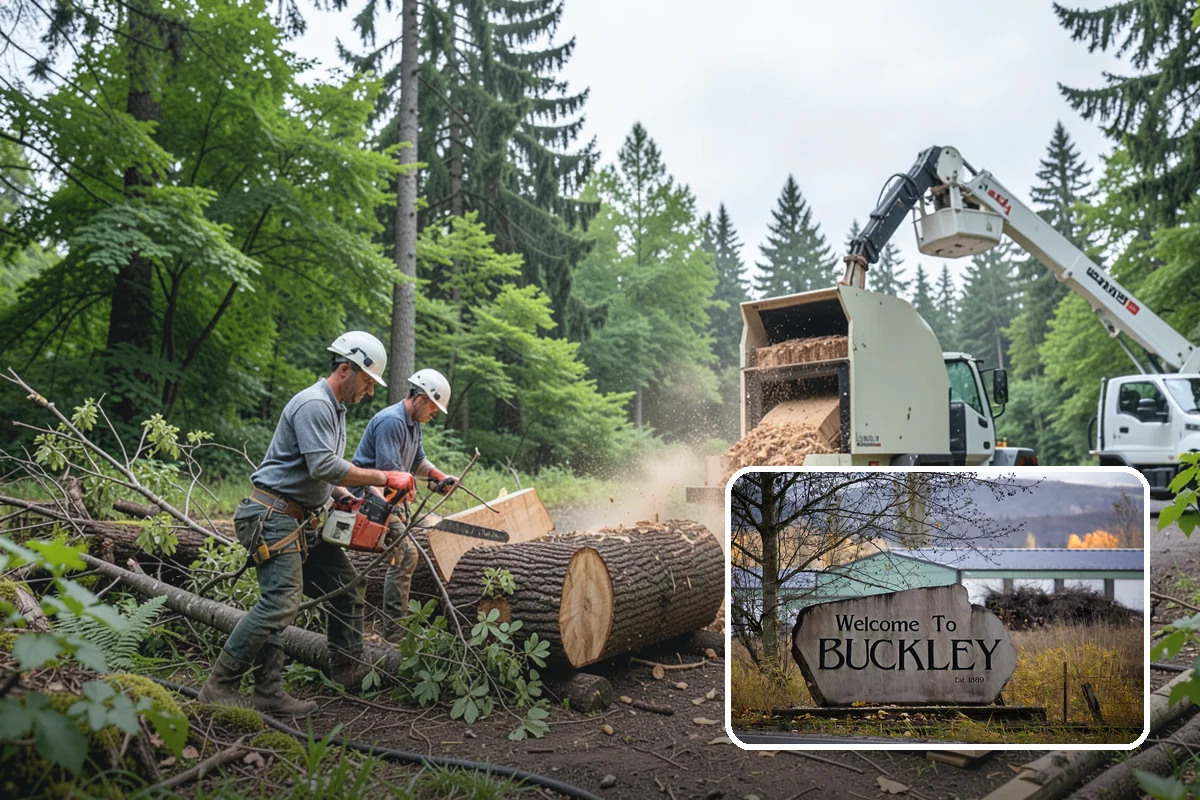 Lot clearing in Buckley, Pierce County, WA - Improves access and usability of a site