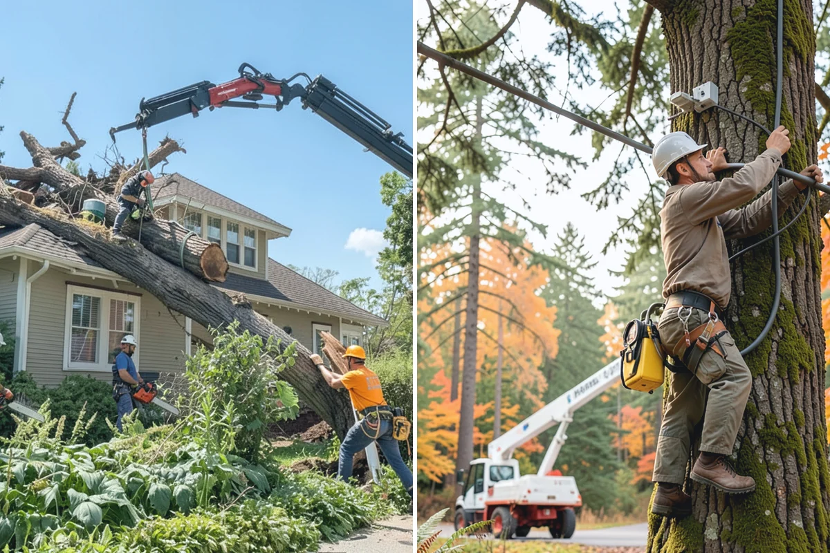 Lot clearing in Buckley, Pierce County, WA - Assess the site and mark features to protect