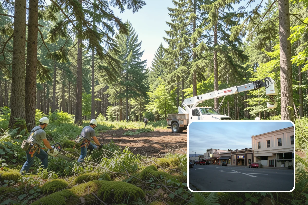 Lot clearing in Burlington, Skagit County, WA - Improves access and usability of a site
