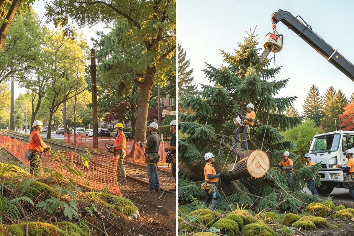 Lot clearing in Burlington, Skagit County, WA - Assess the site and mark features to protect