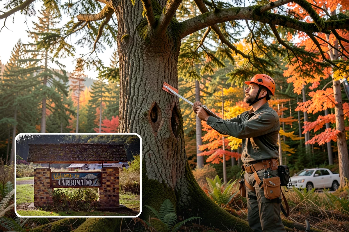 Lot clearing in Carbonado, Pierce County, WA - Improves access and usability of a site