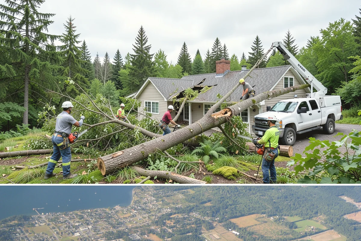 Lot clearing in Coupeville, Island County, WA - Work can generally proceed year-round in Puget Sound weather but may face delays from invasive species regrowth cycles or...