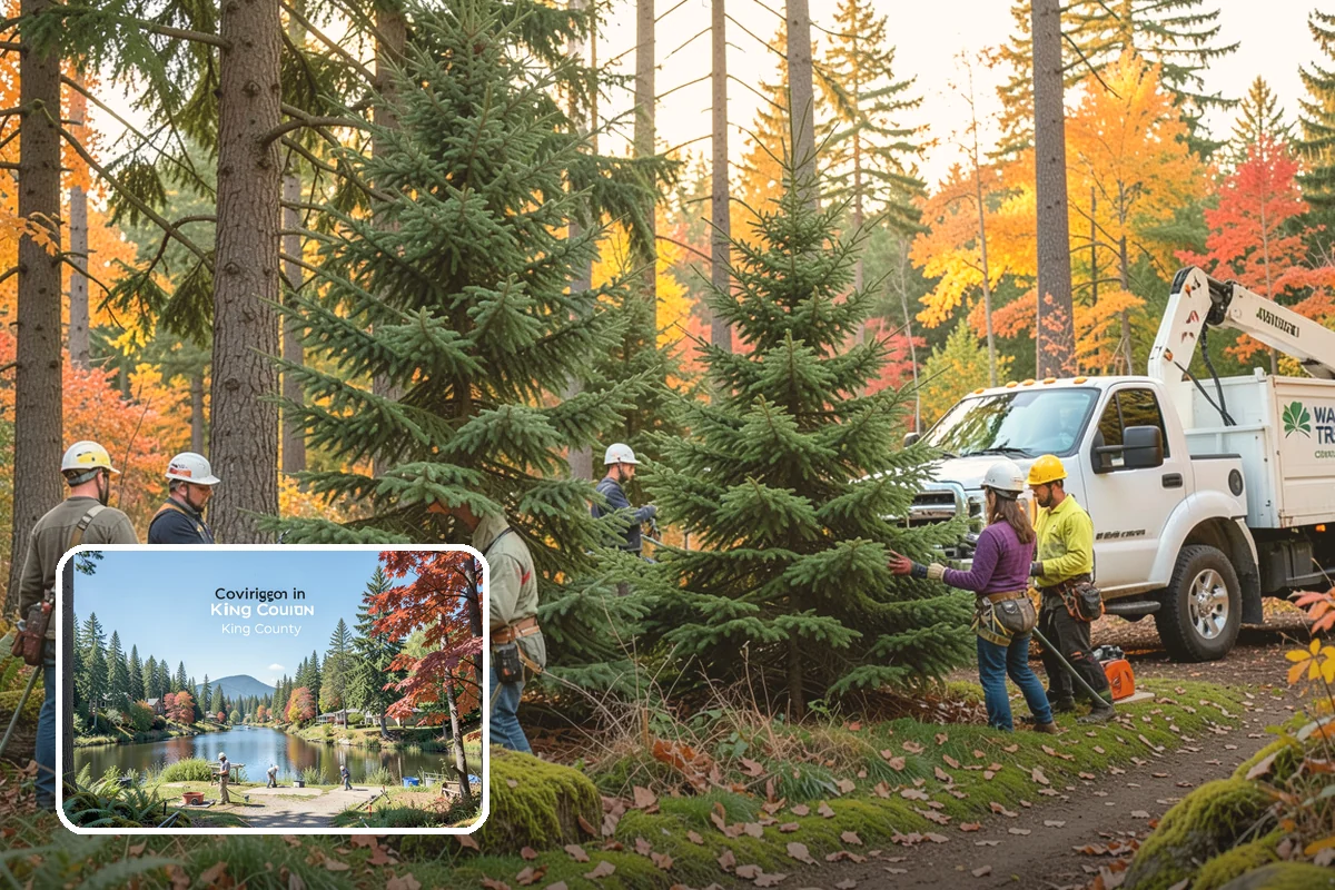 Lot clearing in Covington, King County, WA - Improves access and usability of a site