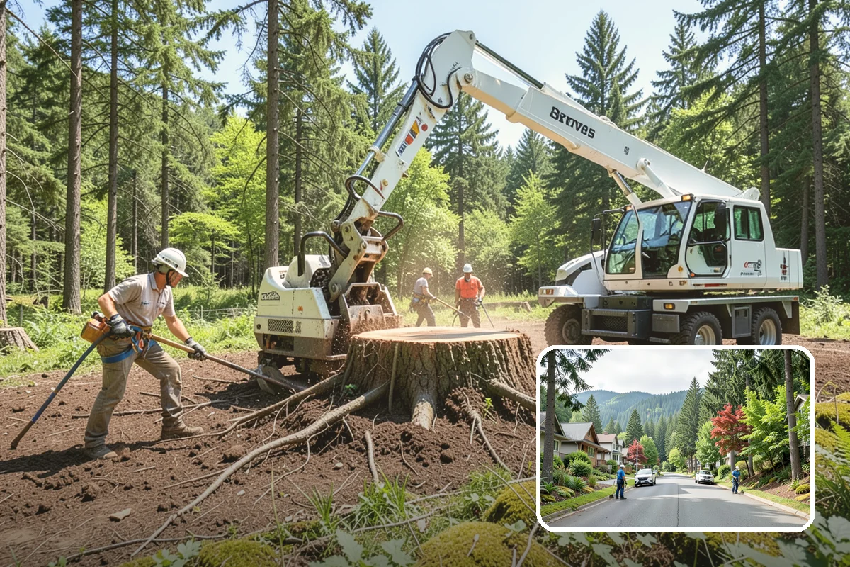 Lot clearing in Darrington, Snohomish County, WA - Improves access and usability of a site