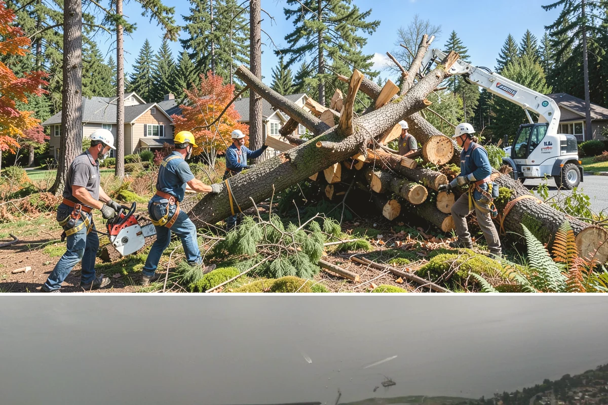 Lot clearing in Des Moines, King County, WA - Work can generally proceed year-round in Puget Sound weather but may face delays from invasive species regrowth cycles or...