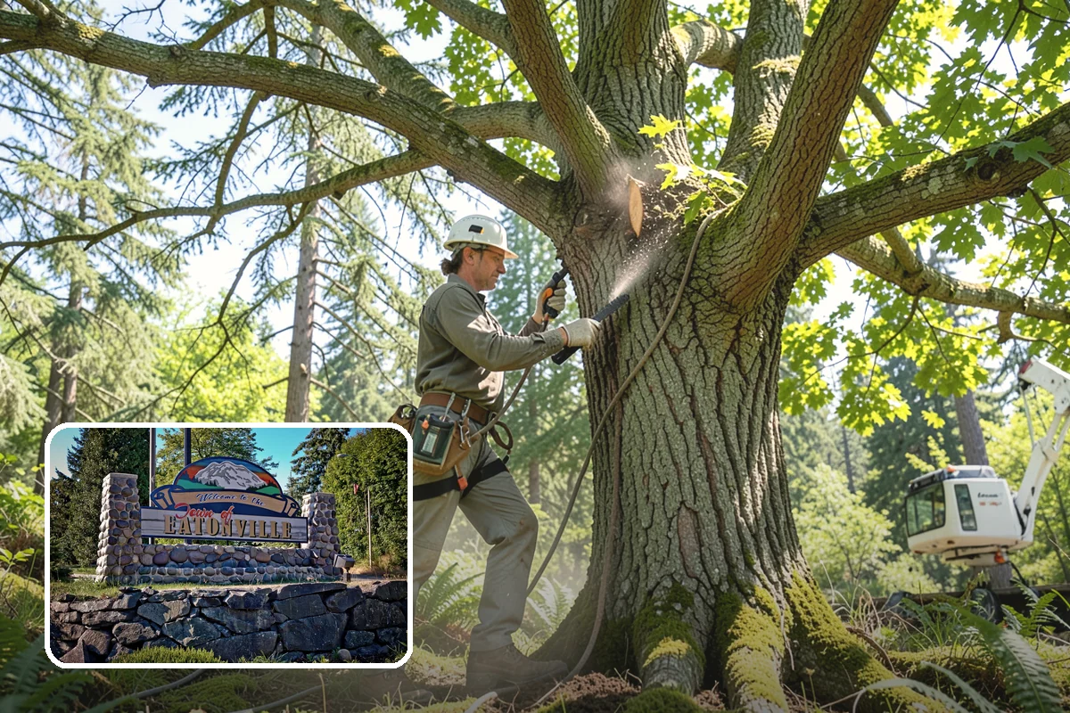 Lot clearing in Eatonville, Pierce County, WA - Improves access and usability of a site