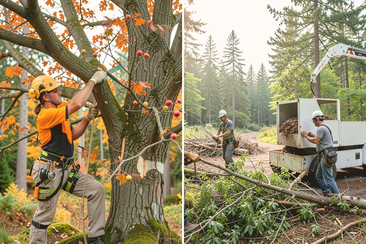 Lot clearing in Edmonds, Snohomish County, WA - Assess the site and mark features to protect