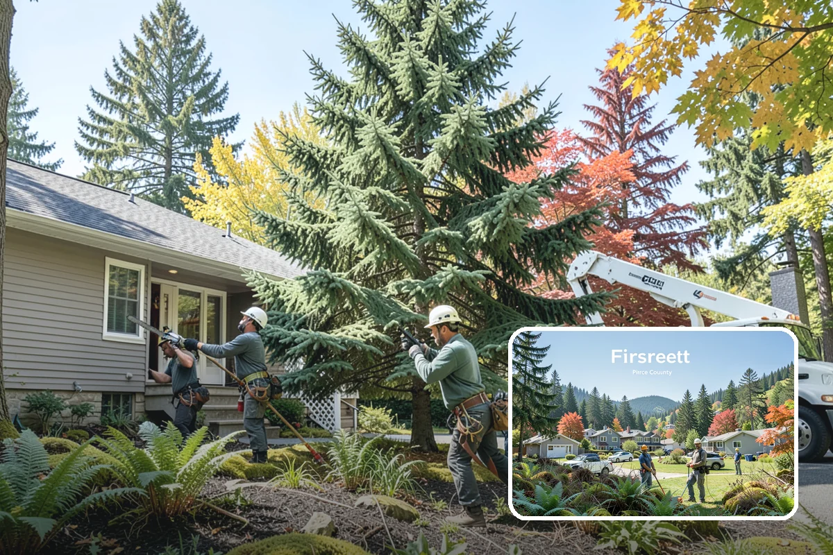 Lot clearing in Fircrest, Pierce County, WA - Improves access and usability of a site