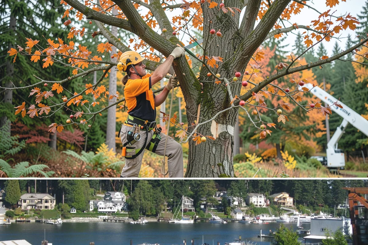 Lot clearing in Gig Harbor, Pierce County, WA - Work can generally proceed year-round in Puget Sound weather but may face delays from invasive species regrowth cycles or...