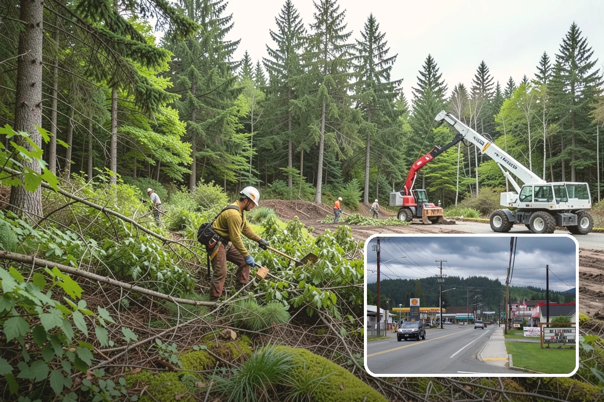 Lot clearing in Granite Falls, Snohomish County, WA - Improves access and usability of a site