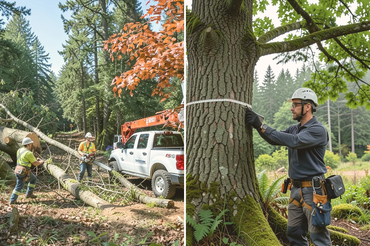 Lot clearing in Index, Snohomish County, WA - Assess the site and mark features to protect