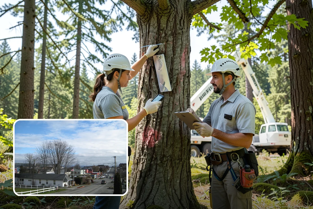Lot clearing in Langley, Island County, WA - Improves access and usability of a site