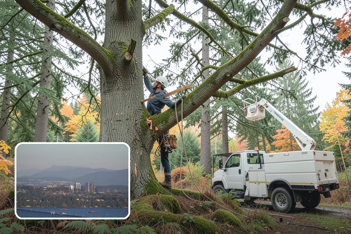 Lot clearing in Medina, King County, WA - Improves access and usability of a site
