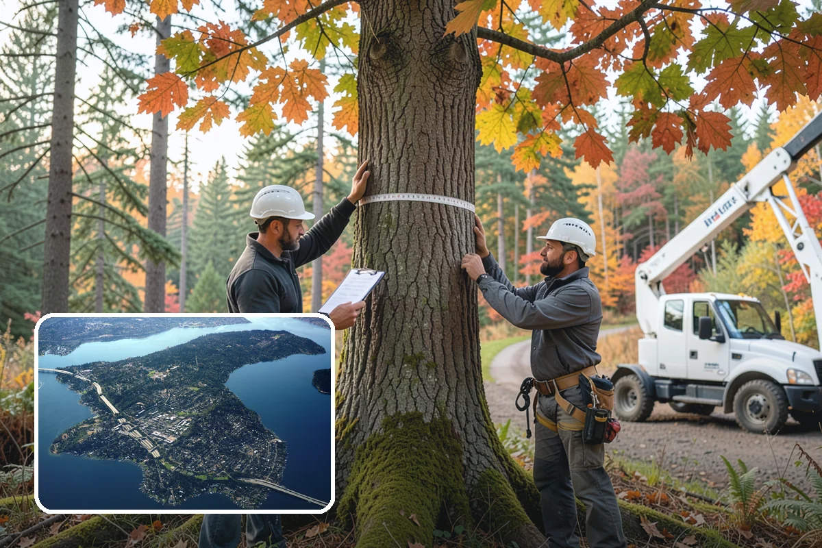 Lot clearing in Mercer Island, King County, WA - Improves access and usability of a site