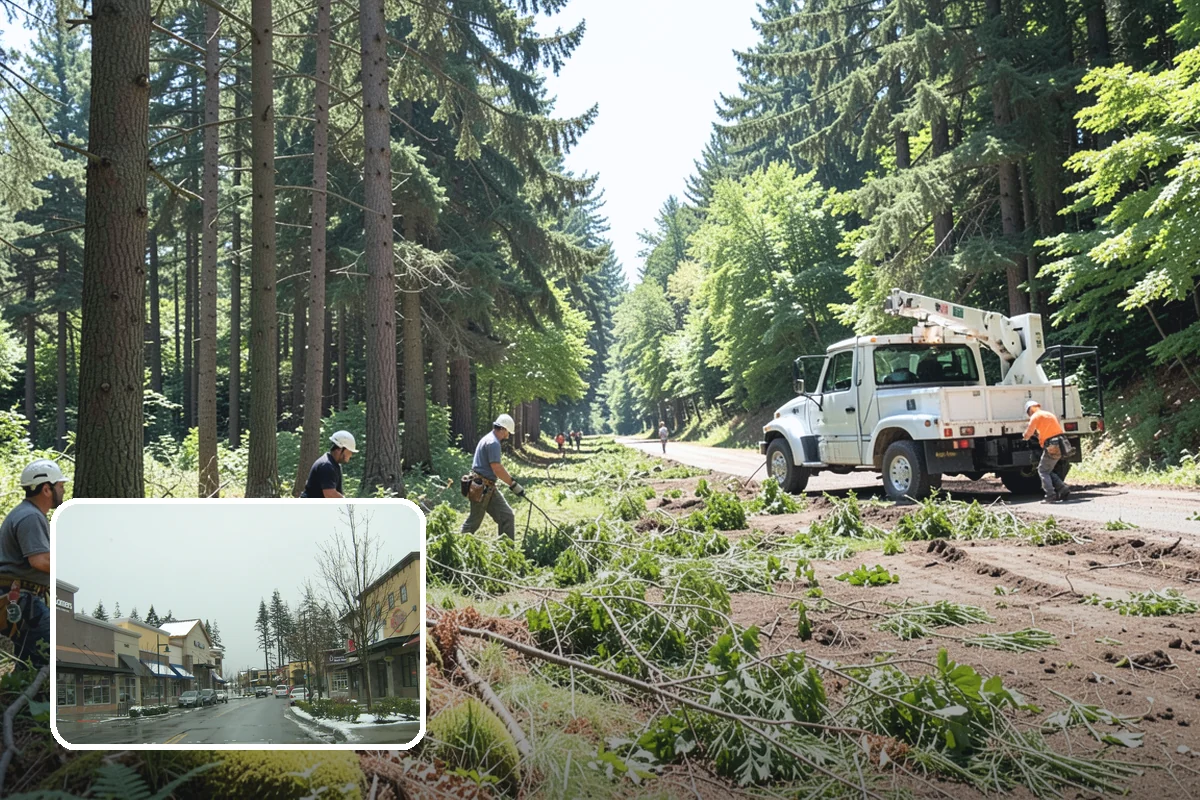 Lot clearing in Mill Creek, Snohomish County, WA - Improves access and usability of a site