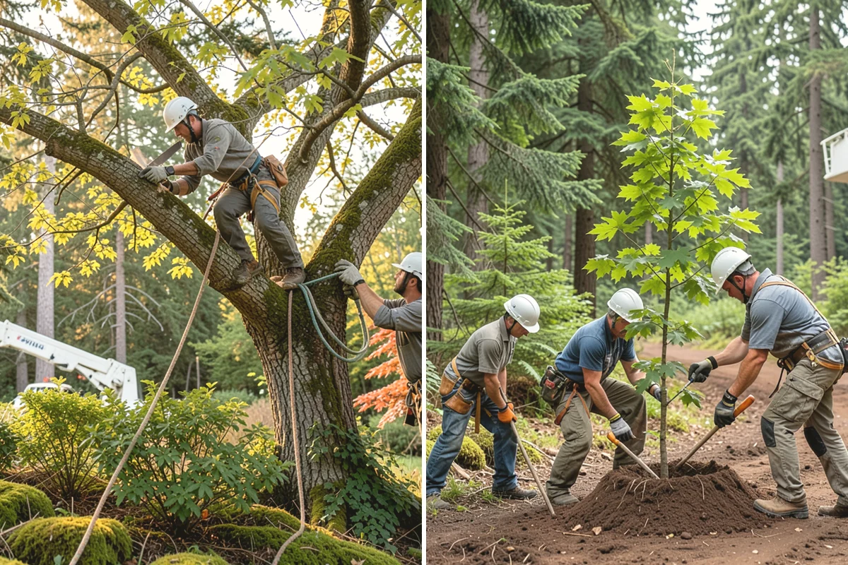Lot clearing in Mountlake Terrace, Snohomish County, WA - Assess the site and mark features to protect