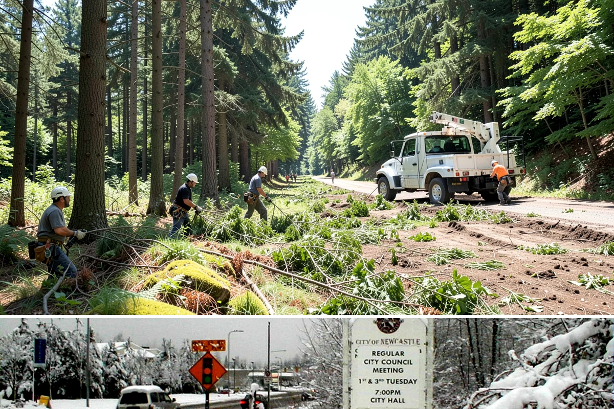 Lot clearing in Newcastle, King County, WA - Work can generally proceed year-round in Puget Sound weather but may face delays from invasive species regrowth cycles or...