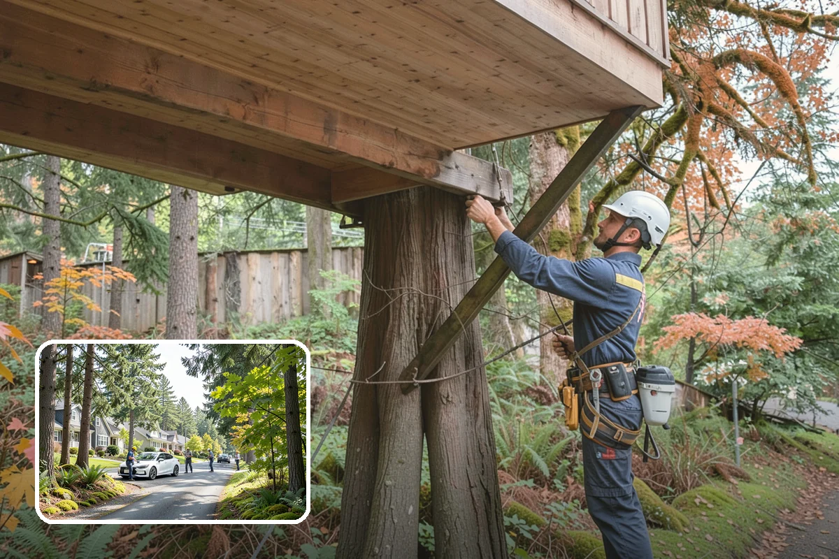 Lot clearing in Normandy Park, King County, WA - Improves access and usability of a site