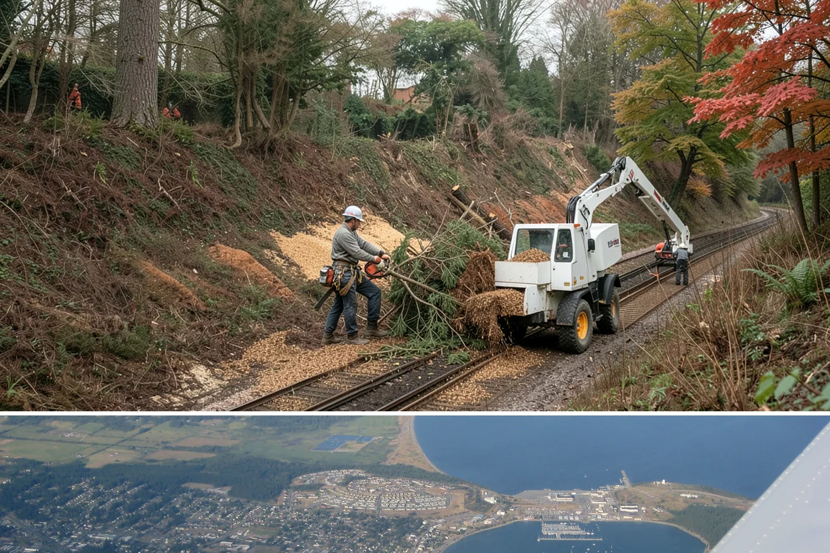 Lot clearing in Oak Harbor, Island County, WA - Work can generally proceed year-round in Puget Sound weather but may face delays from invasive species regrowth cycles or...