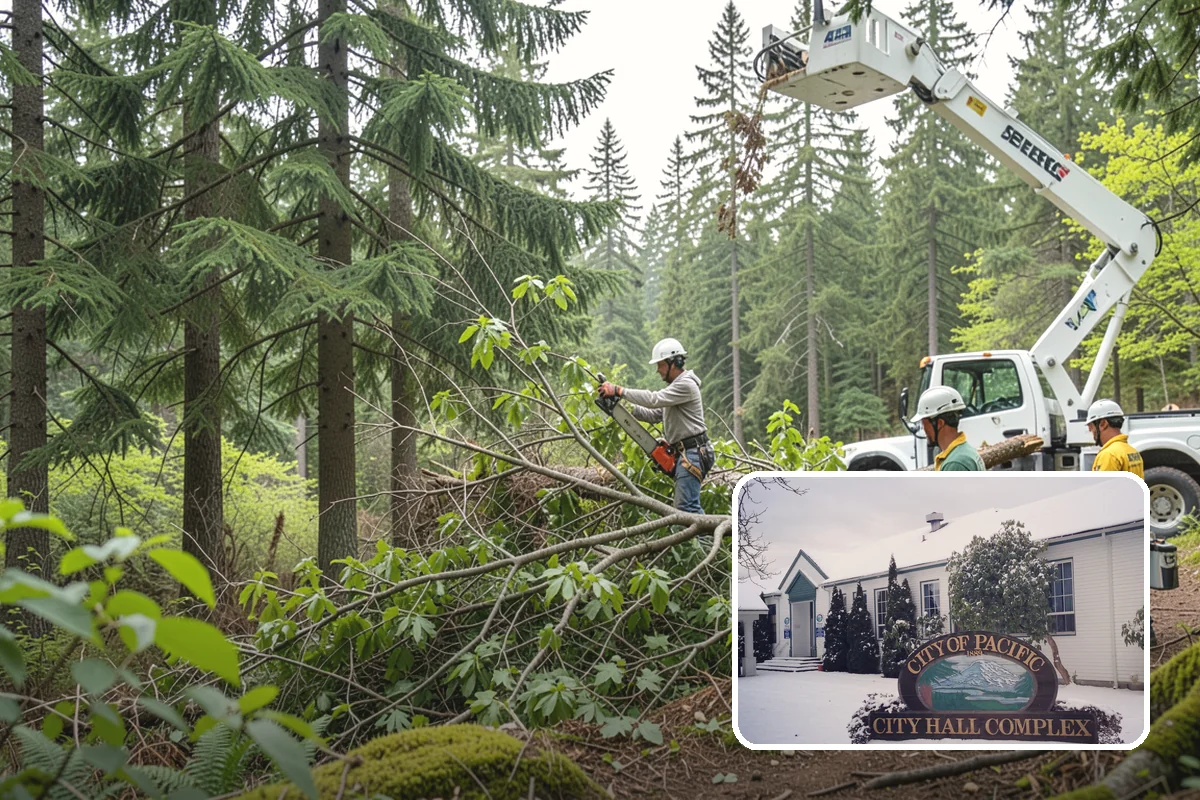 Lot clearing in Pacific, King County, WA - Improves access and usability of a site