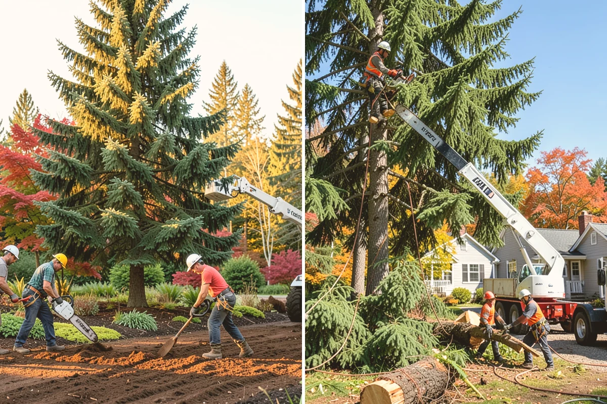 Lot clearing in Snohomish, Snohomish County, WA - Assess the site and mark features to protect