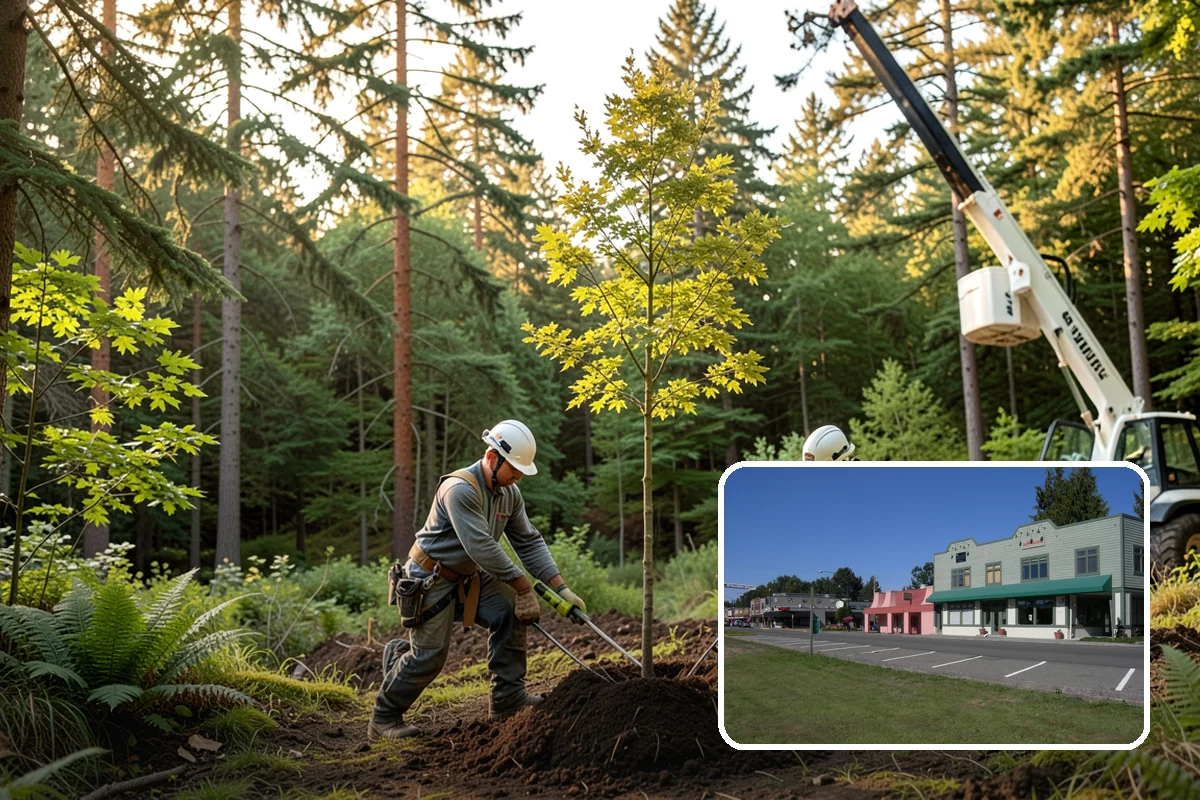 Lot clearing in Snoqualmie, King County, WA - Improves access and usability of a site