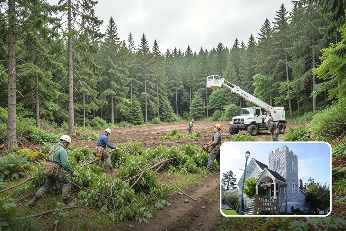 Lot clearing in Steilacoom, Pierce County, WA - Improves access and usability of a site