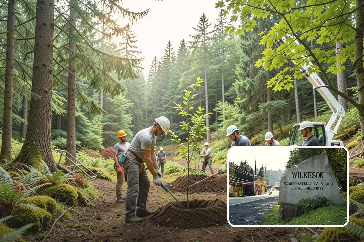 Lot clearing in Wilkeson, Pierce County, WA - Improves access and usability of a site