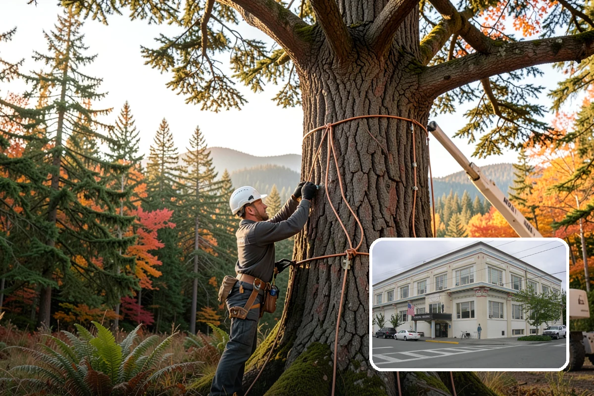 Lumber milling in Anacortes, Skagit County, WA - Turns removed wood and debris into usable products