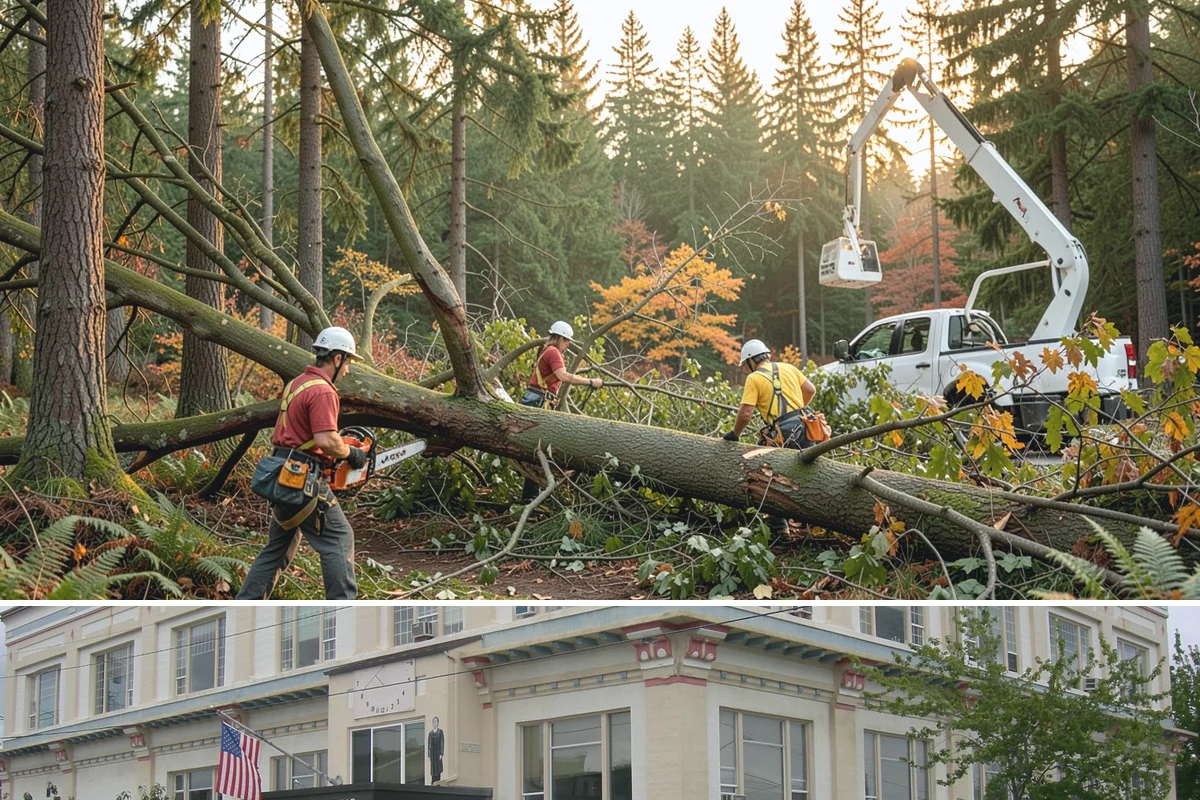 Lumber milling in Anacortes, Skagit County, WA - Milling can generally occur year-round in the Puget Sound region but may be delayed during heavy rain or snow that compromises...
