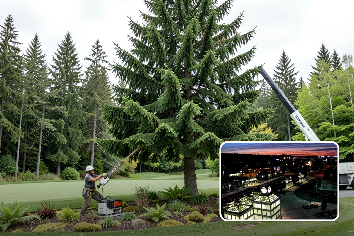Lumber milling in Auburn, King County, WA - Turns removed wood and debris into usable products
