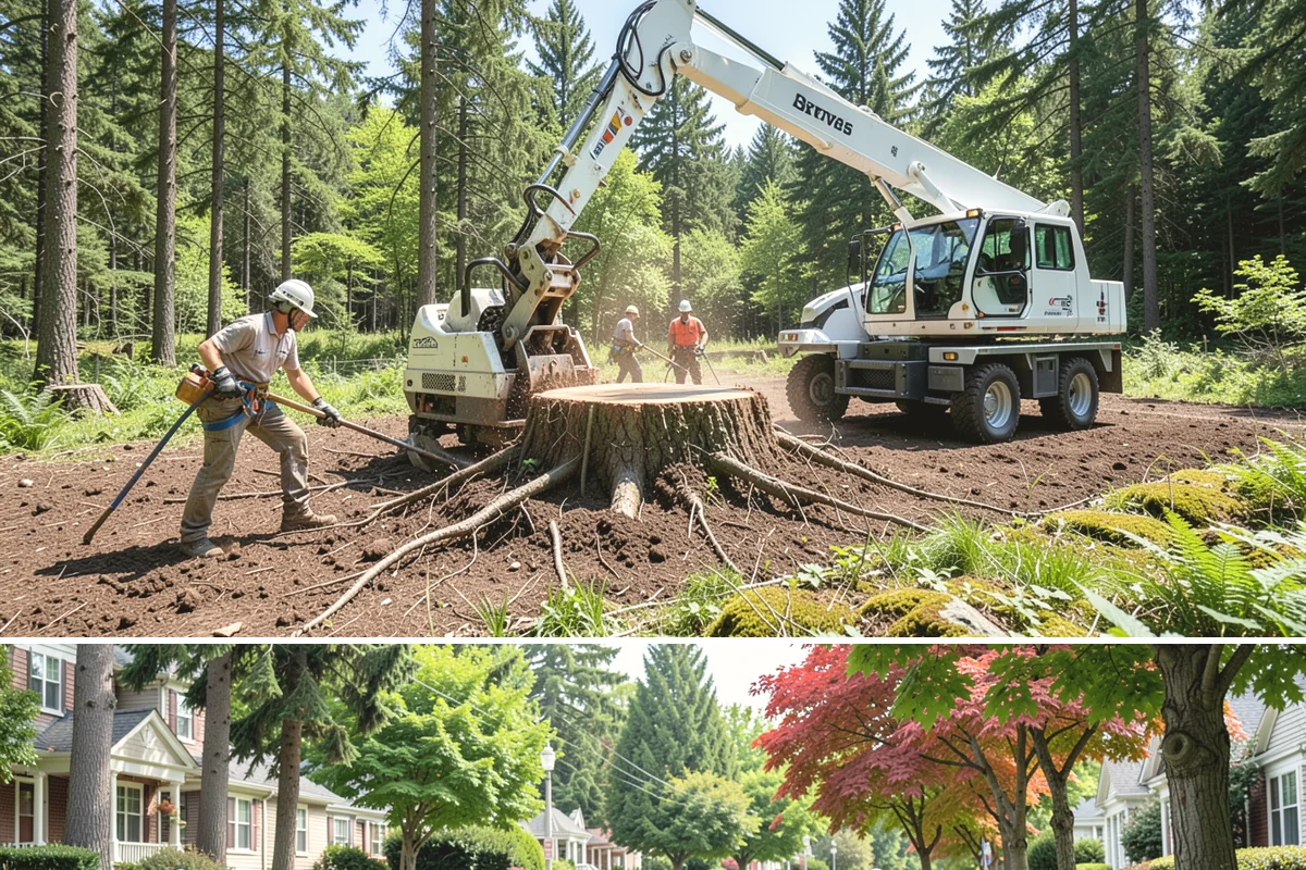 Lumber milling in Beaux Arts Village, King County, WA - Milling can generally occur year-round in the Puget Sound region but may be delayed during heavy rain or snow that compromises...
