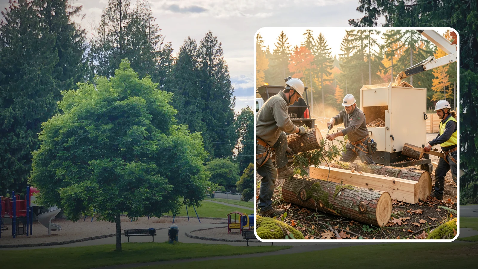 Lumber milling in Bonney Lake, Pierce County, WA - The milling of logs into dimensional lumber.