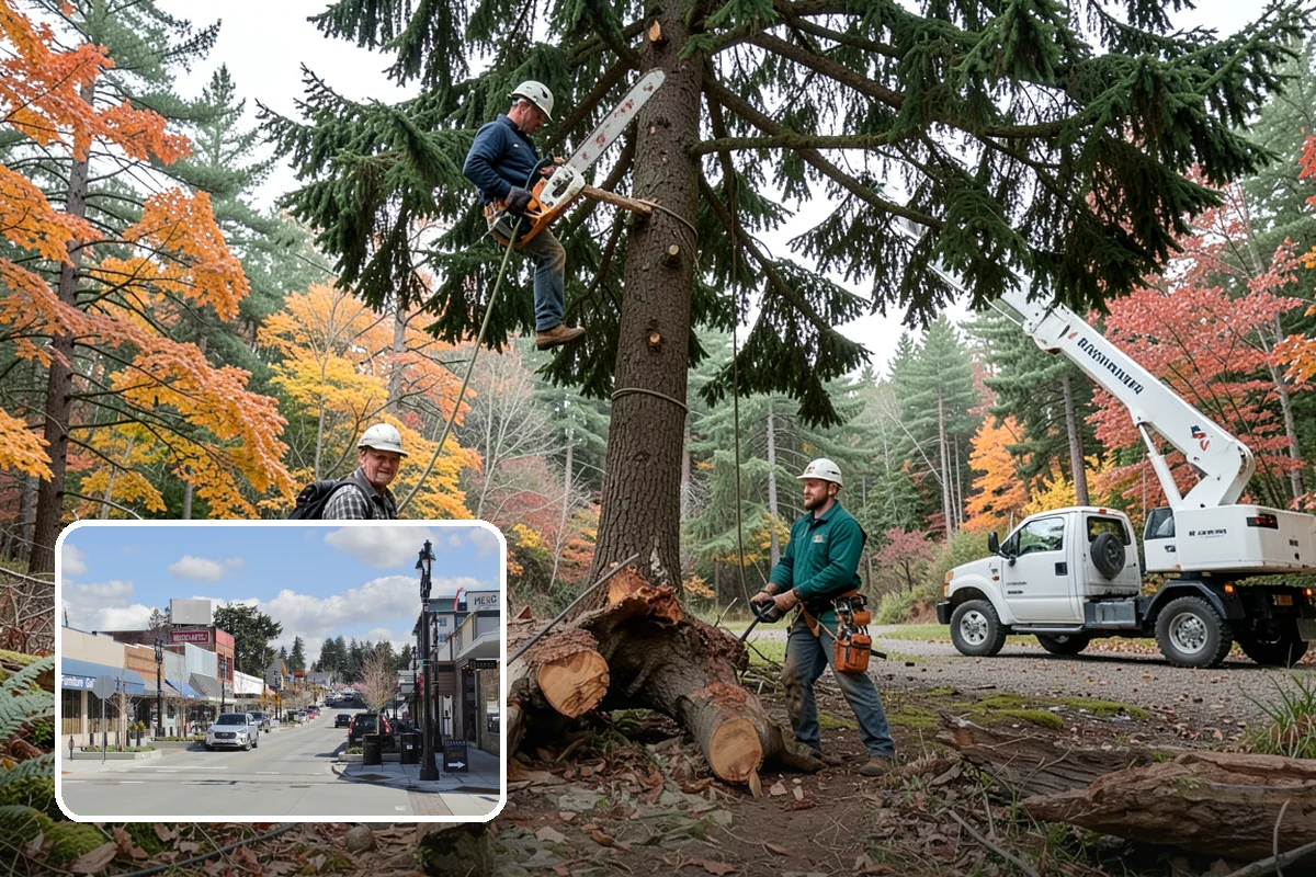 Lumber milling in Bothell, King County, WA - Turns removed wood and debris into usable products